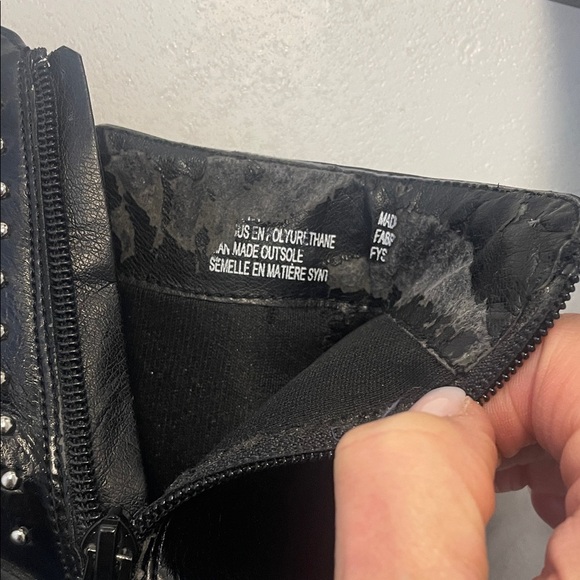 Esprit Black Ankle Boots with Silver Accents - Picture 8 of 13